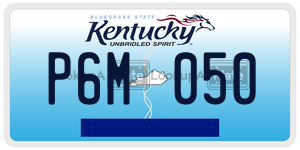 P6M050  license plate in KY