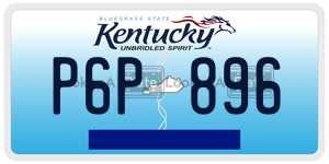 P6P896  license plate in KY