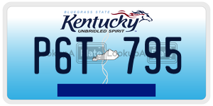 P6T795  license plate in KY