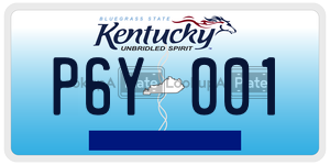 P6Y001  license plate in KY