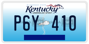 P6Y410  license plate in KY