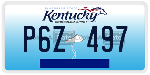 P6Z497  license plate in KY
