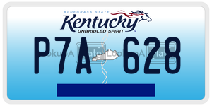 P7A628  license plate in KY