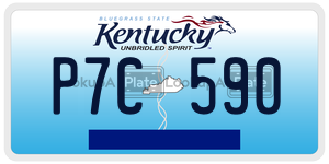P7C590  license plate in KY