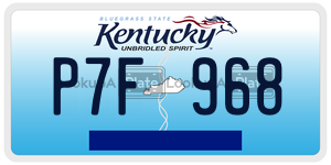 P7F968 license plate in Kentucky