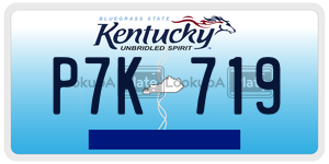 P7K719  license plate in KY