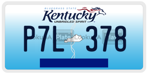 P7L378  license plate in KY