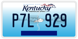 P7L929 license plate in Kentucky