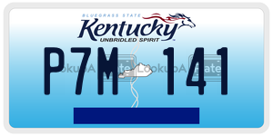 P7M141  license plate in KY