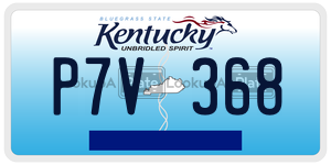 P7V368  license plate in KY