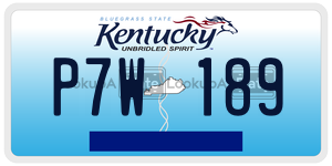 P7W189  license plate in KY