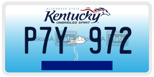 P7Y972  license plate in KY