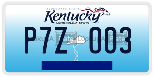 P7Z003  license plate in KY