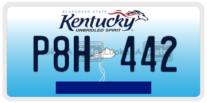 P8H442 license plate in Kentucky