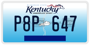 P8P647  license plate in KY