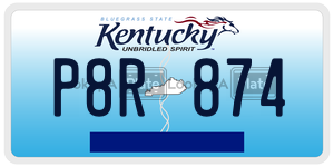 P8R874  license plate in KY