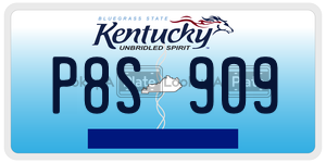P8S909  license plate in KY