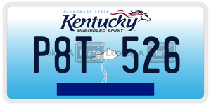 P8T526  license plate in KY