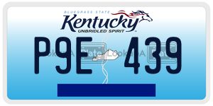 P9E439  license plate in KY