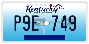P9E749  license plate in KY