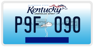 P9F090  license plate in KY
