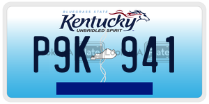 P9K941  license plate in KY