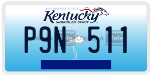 P9N511  license plate in KY