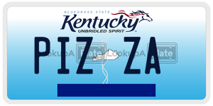 PIZZA  license plate in KY