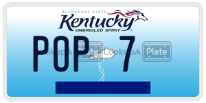 POP7  license plate in KY