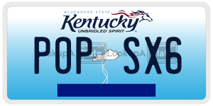POPSX6  license plate in KY