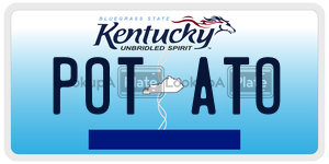 POTATO  license plate in KY
