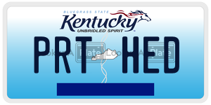 PRTHED  license plate in KY