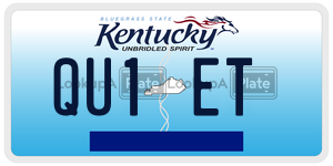 QU1ET  license plate in KY