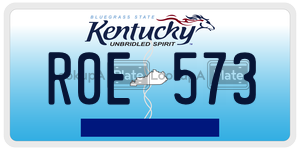 R0E573  license plate in KY