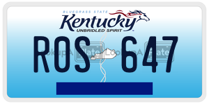 R0S647 license plate in Kentucky