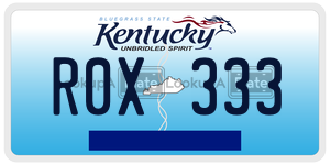 R0X333  license plate in KY