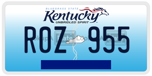 R0Z955  license plate in KY