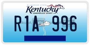 R1A996  license plate in KY