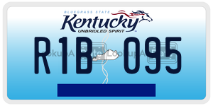 R1B095  license plate in KY