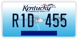 R1D455  license plate in KY