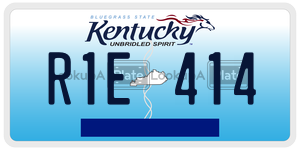 R1E414  license plate in KY