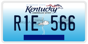 R1E566  license plate in KY