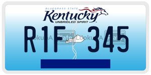 R1F345 license plate in Kentucky