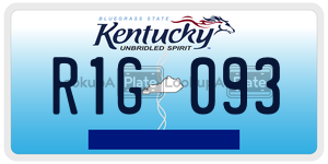 R1G093  license plate in KY