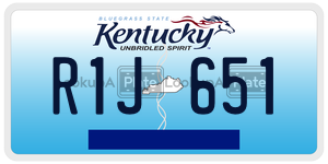 R1J651  license plate in KY