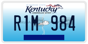 R1M984  license plate in KY