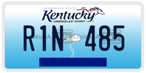 R1N485  license plate in KY