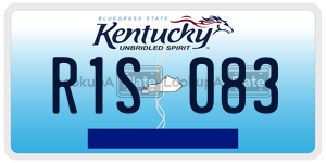 R1S083  license plate in KY