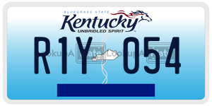 R1Y054  license plate in KY