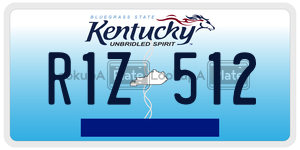 R1Z512  license plate in KY